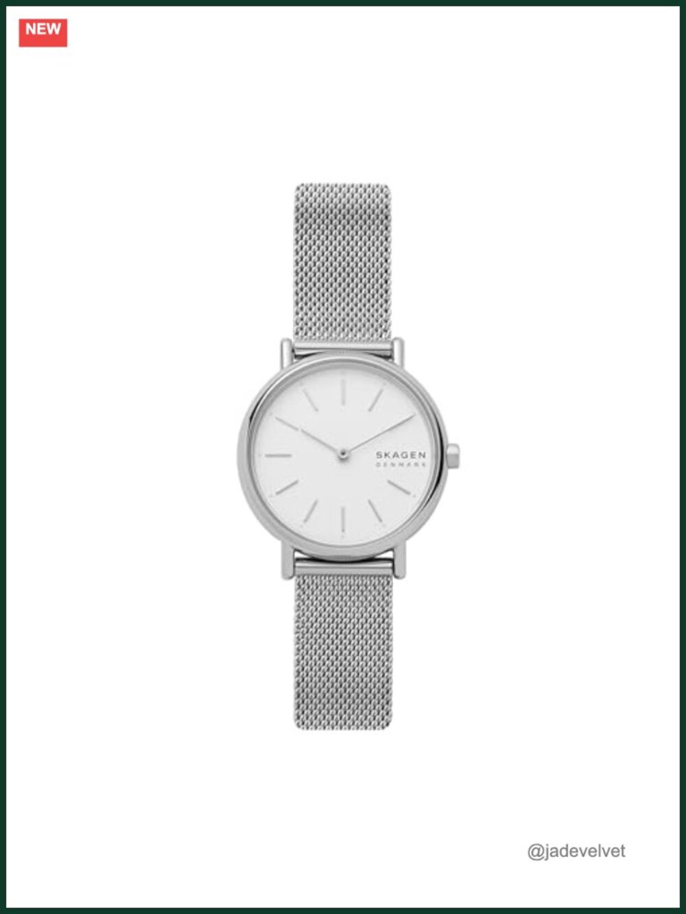 Minimalist Stainless Steel Mesh Watch Slim 30mm Quartz